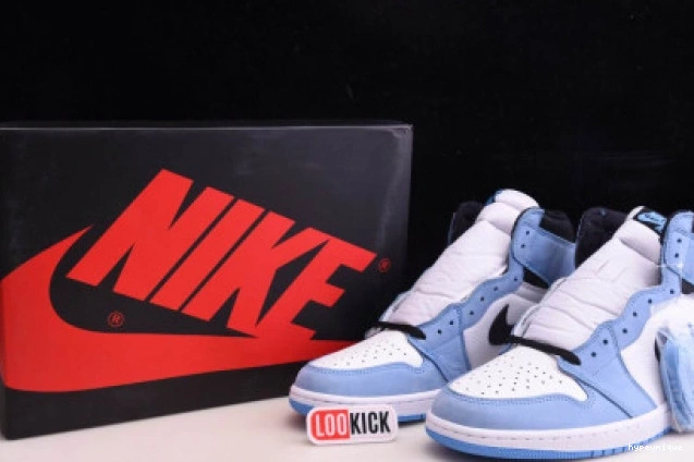 HYPE RETRO UNIVERSITY BLUE JORDAN 555088-134 HIGH 1 WHITE AIR BLACK 0731